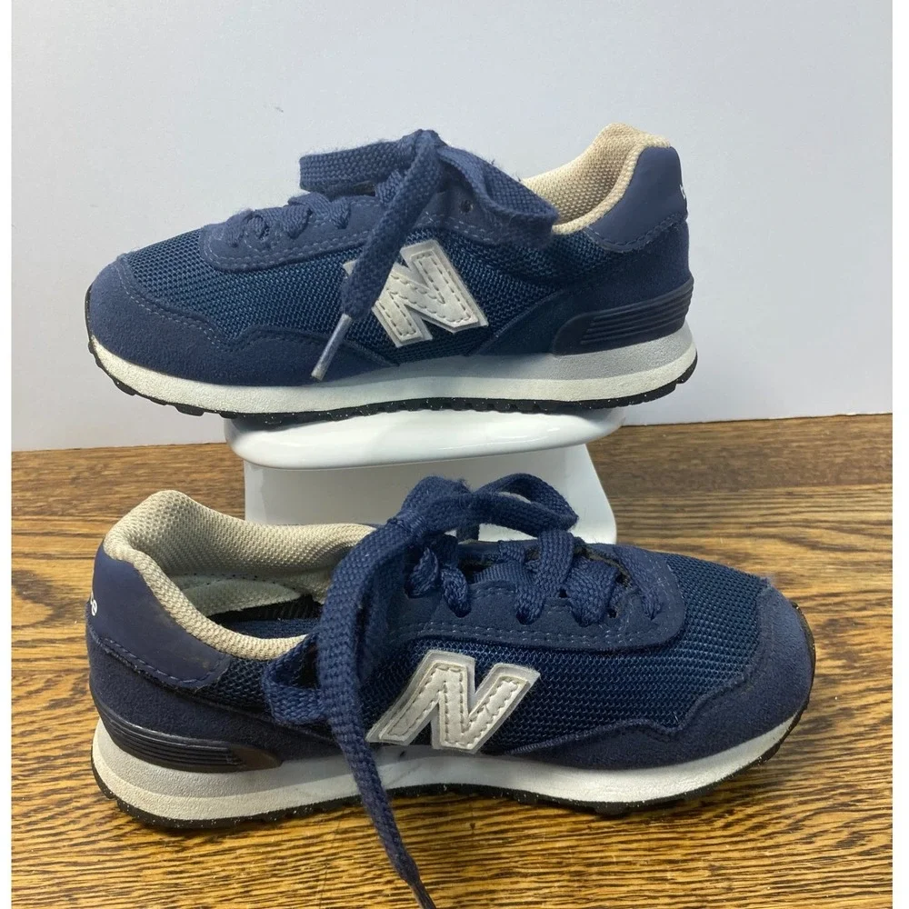 New Balance 515 Kids Sneakers Navy Blue Suede Mesh PC515NVY Size 11.5 Boy Girl